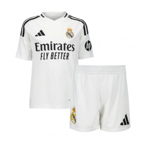 Real Madrid Dětské Domácí dres komplet 2024-25 Krátký Rukáv (+ trenýrky)